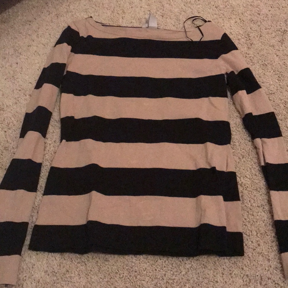 Striped Long Sleeve Blouse